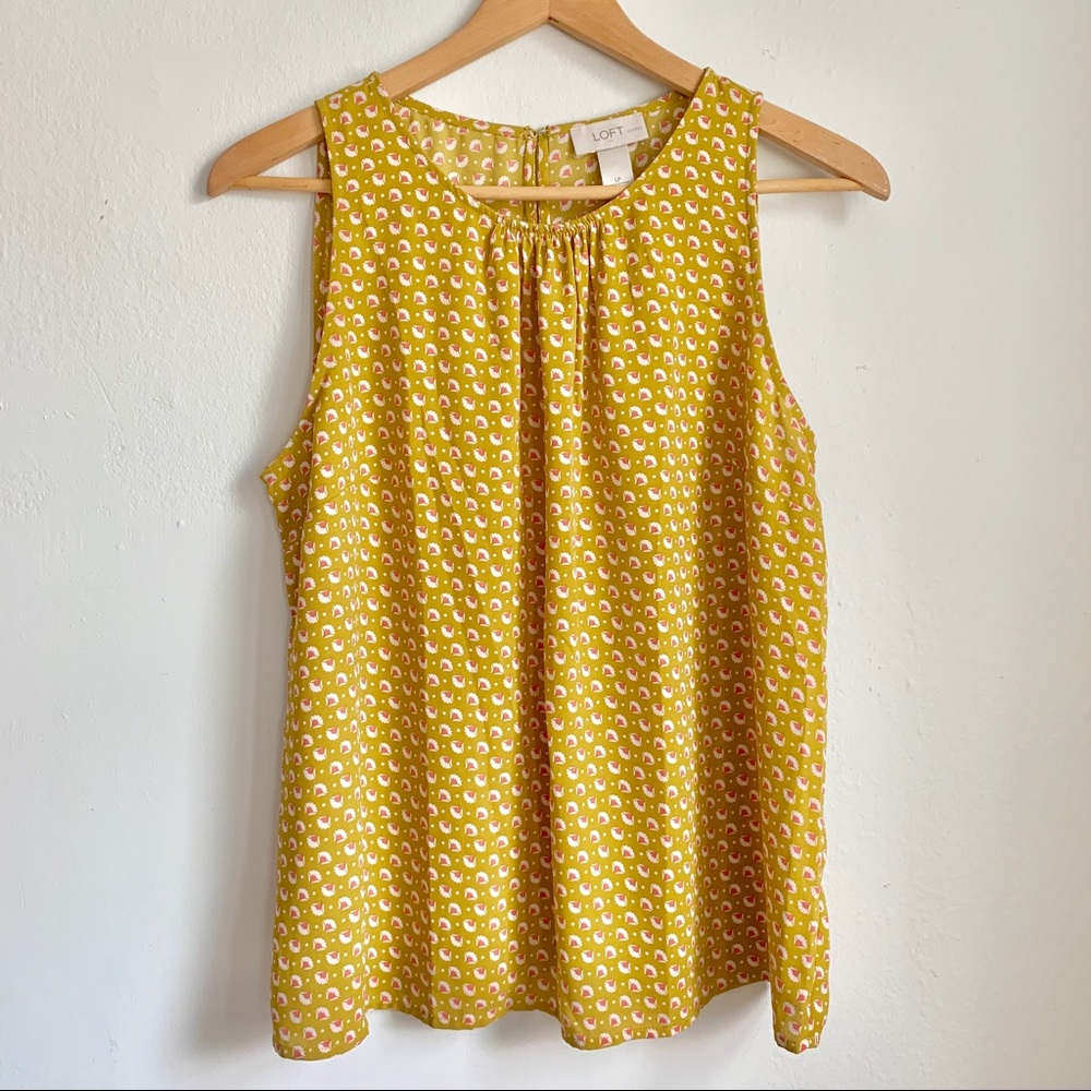 LOFT ochre and blush tank, LP
